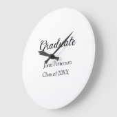 20XXシンプル年ミニマル卒業m ラージ壁時計 (傾斜)