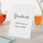 20XXシンプル年ミニマル卒業m 台座サイン (インサイチュ)