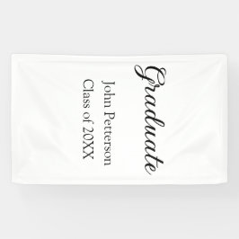 20XXシンプル年ミニマル卒業m 横断幕