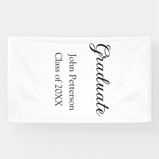 20XXシンプル年ミニマル卒業m 横断幕 (横)