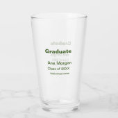 20XXシンプル年20月20日の大学院の追加ネームスクール名クラス タンブラーグラス (裏面)
