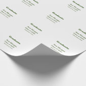 20XXシンプル年20月20日の大学院の追加ネームスクール名クラス ラッピングペーパー (角)