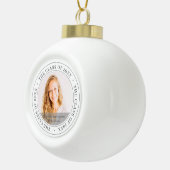 20XXシンプル科モダンカスタム写真 セラミックボールオーナメント (右)