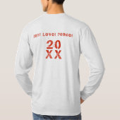 20XXハローウィンターホリデースコットランドパターン Tシャツ (裏面)