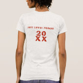 20XXハローウィンターホリデースコットランドパターン Tシャツ (裏面)