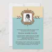 20XXフォトカード卒業発表 招待状 (正面)