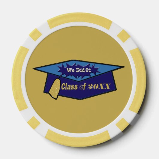 20XXブルース卒業式ハットのクラスをやった ポーカーチップ (裏面)