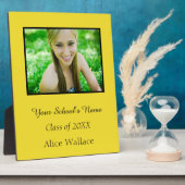 20XXプラークの素敵な卒業写真クラス フォトプラーク (側面)