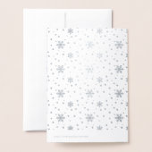 20XXメリークリスマス&ハッピーニューイヤー！クリスマス雪 箔カード (裏面封筒付き)