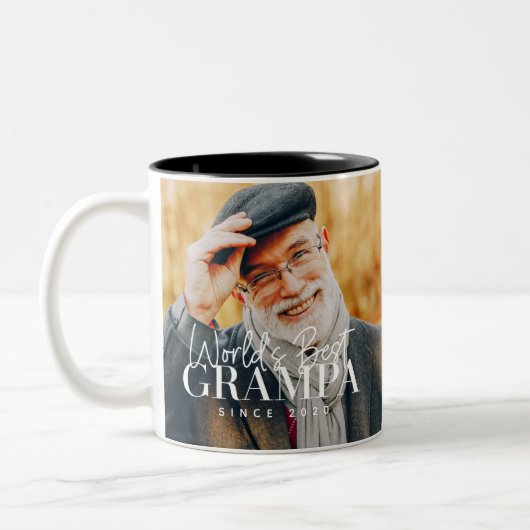 20XX以最高の来の世界のグルパモダン写真 ツートーンマグカップ (左)