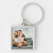 20XX以最高の来の世界のパパ写真モダン キーホルダー (正面)