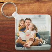 20XX以最高の来の世界のパパ写真モダン キーホルダー (正面)