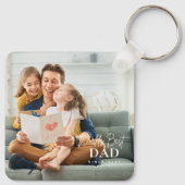 20XX以最高の来の世界のパパ写真モダン キーホルダー (裏面)