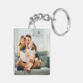 20XX以最高の来の世界のパパ写真モダン キーホルダー