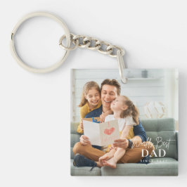 20XX以最高の来の世界のパパ写真モダン キーホルダー