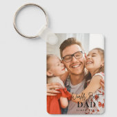 20XX以最高の来の世界のパパ写真モダン キーホルダー (正面)