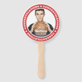 20XX写真20XXクラスおめでとうございますモダン ハンドファン (裏面)