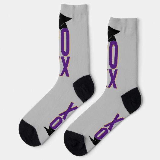 20XX卒業式キャップおよび卒業証書 ソックス (左)