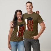 20XX卒業式キャップおよび卒業証書 Tシャツ (ユニセックス)