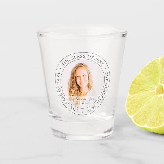 20XX大学院シンプルカスタム写真 ショットグラス (正面)