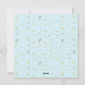 20XX年あけましておめでとう & ゴールドのクリスマスデコレーション シーズンカード (裏面)