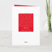 20XX年おめでとうございます&金ゴールドクリスマスキャラクター シーズンカード (裏面)