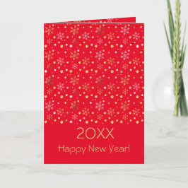 20XX年おめでとうございます&金ゴールドクリスマスキャラクター シーズンカード
