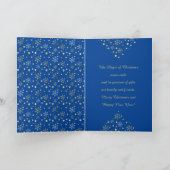 20XX年おめでとう、金ゴールドのクリスマスキャラクター シーズンカード (内部)