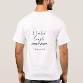 20XX年からのカップル 名前入り Tシャツ (裏面)
