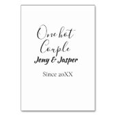 20XX年から愛を育むふたり テーブルナンバー (裏面)