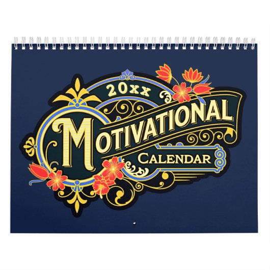 20XX年の予定表のやる気を起こさせる追加 カレンダー (カバー)