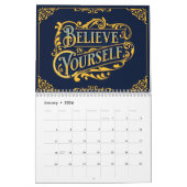 20XX年の予定表のやる気を起こさせる追加 カレンダー (1月 2026)