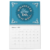 20XX年の予定表のやる気を起こさせる追加 カレンダー (2月 2027)