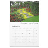 20XX年の人生は美しい公園のカレンダーのよう カレンダー (1月 2026)