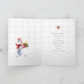 20XX年の新年クリスマス雪のフェアリーテール美術 ノートカード (内部)