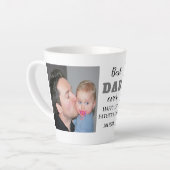 20XX年の父の日おめでとう最高のパパ カフェラテマグ (左アングル)