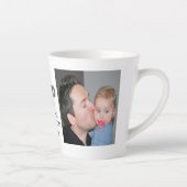 20XX年の父の日おめでとう最高のパパ カフェラテマグ (右)