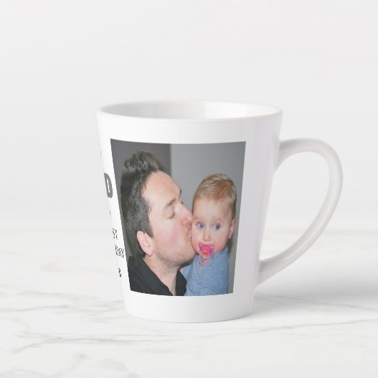 20XX年の父の日おめでとう最高のパパ カフェラテマグ (右)