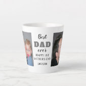 20XX年の父の日おめでとう最高のパパ カフェラテマグ (正面)