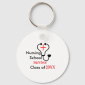 20XX年の看護学校生クラス キーホルダー (裏面)