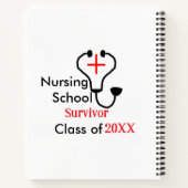 20XX年の看護学校生クラス ノートブック (裏面)