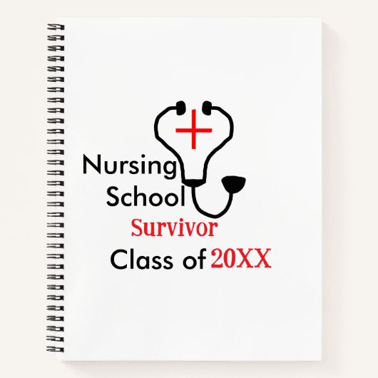 20XX年の看護学校生クラス ノートブック (正面)