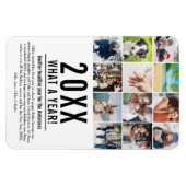 20XX年の総まとめ 12枚の写真で振り返る年末年始ギフト マグネット (横)