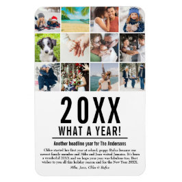20XX年の総まとめ 12枚の写真で振り返る年末年始ギフト マグネット