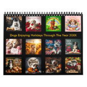 20Xx年まで休暇を楽しむ犬 カレンダー (カバー)