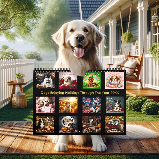 20Xx年まで休暇を楽しむ犬 カレンダー