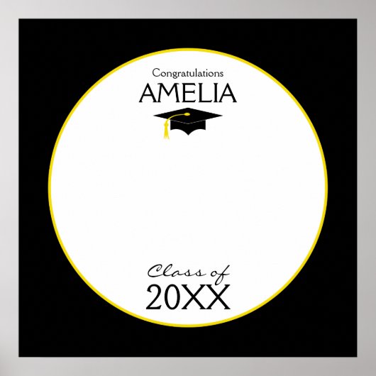 20XX年オートグラフの卒業カスタムクラス ポスター (正面)