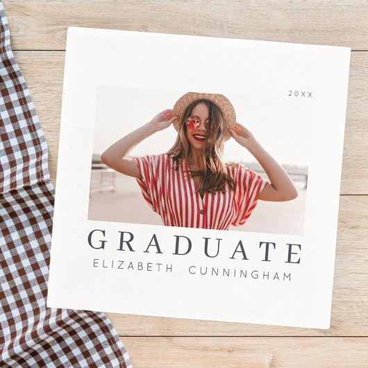 20XX年モダンクールシンプルミニマル写真 スタンダードカクテルナプキン