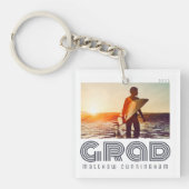 20XX年レトロカッコいいシンプル卒業 キーホルダー (正面)