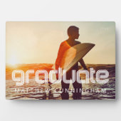 20XX年レトロカッコいいシンプル卒業 フォトプラーク (正面)